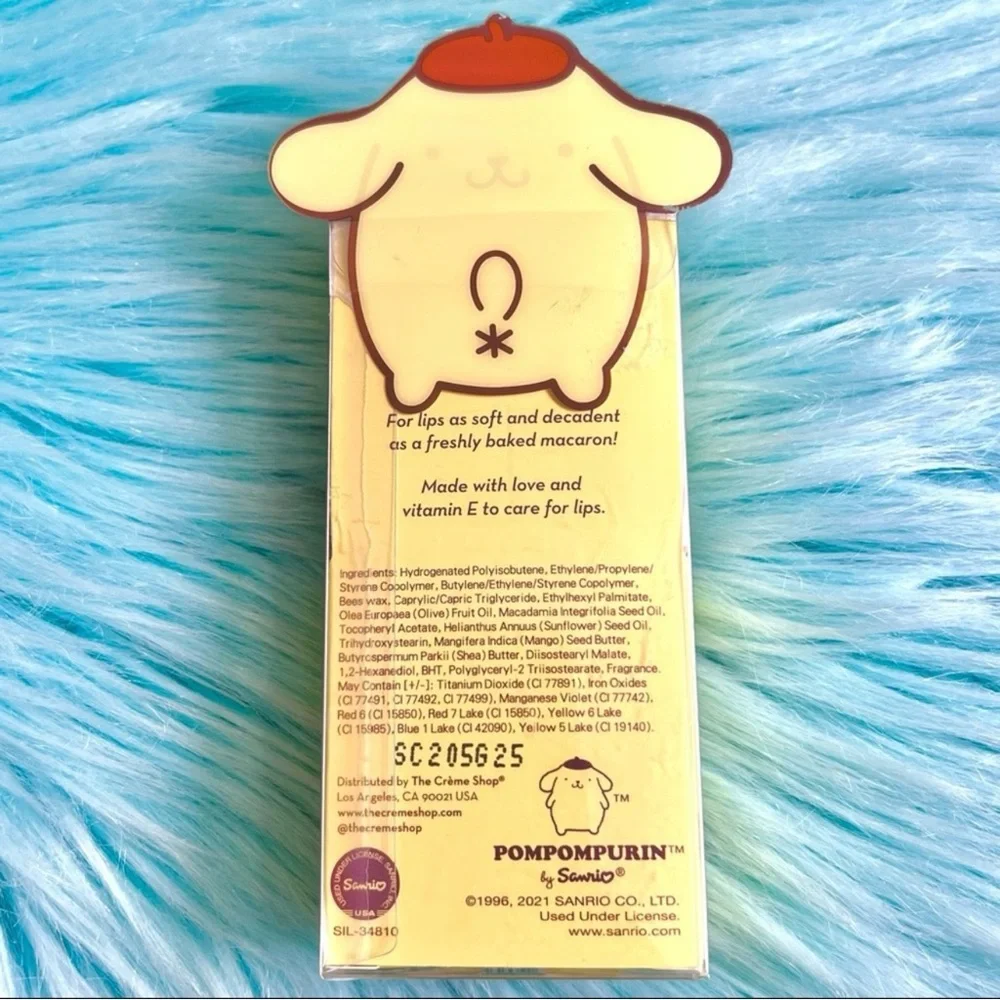 Crème Shop x Sanrio Caramel Pudding Pompompurin Macaron Lip Balm Limited Edition